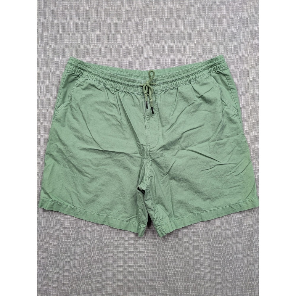 Patagonia Shorts Mens 2XL Green Organic Cotton Hemp Chino 7 Inseam Casual